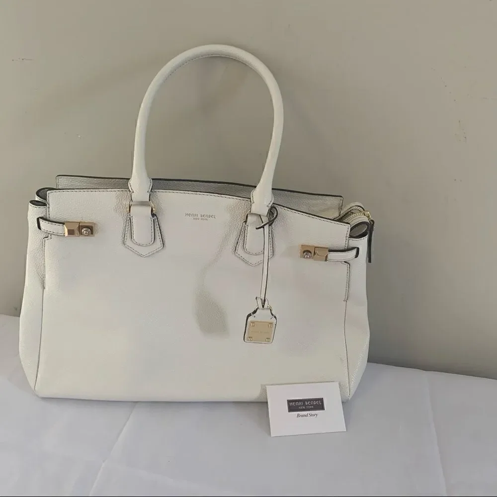 Henri Bendel Carlyle Satchel - White - Picture 3 of 15